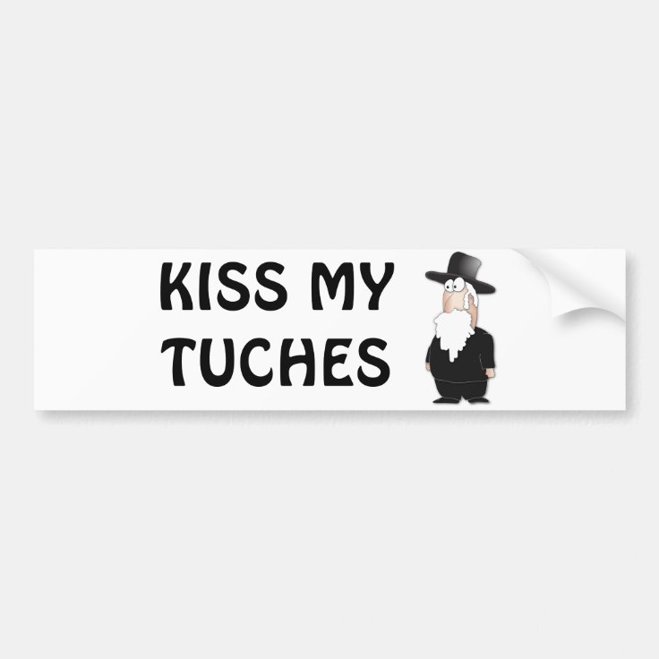 Cartoon Jewish Rabbi Sticker Funny Jewish rabbi - cool cartoon Bumper Sticker | Zazzle