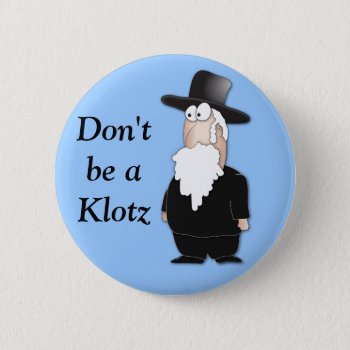 Funny Jewish Rabbi - Cool Cartoon Button by chromobotia at Zazzle