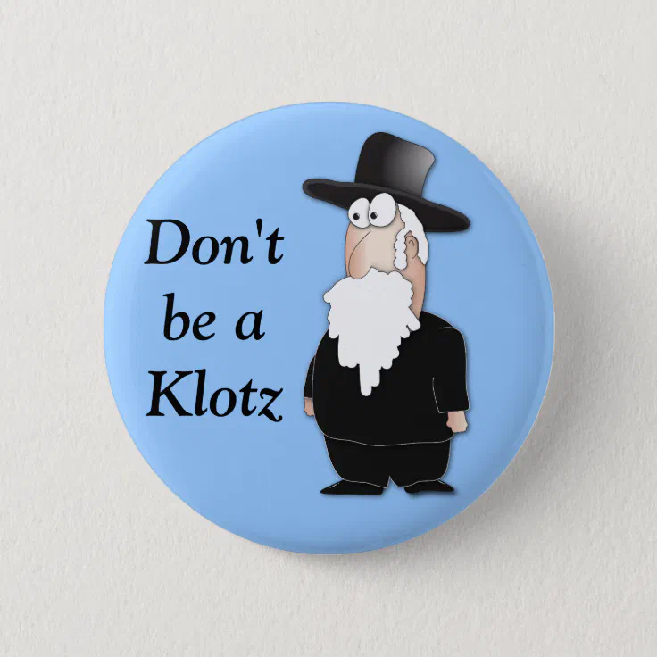 Funny Jewish rabbi - cool cartoon Button | Zazzle