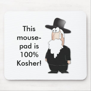 Funny Jewish rabbi - cool cartoon Mouse Pad