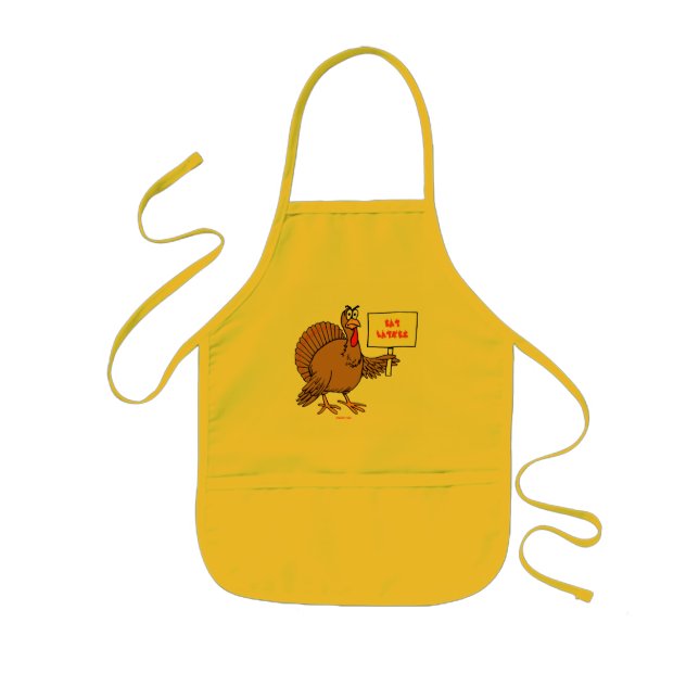 FUNNY JEWISH THNAKSGIVUKKAH HANUKKAH GIFTS KIDS' APRON (Front)