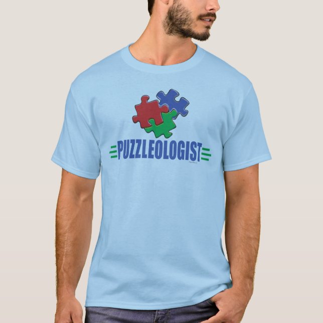 Funny Jigsaw Puzzle T-Shirt (Front)