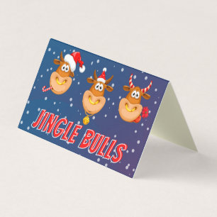 Funny Jingle Bulls 25 Pack Christmas Cards