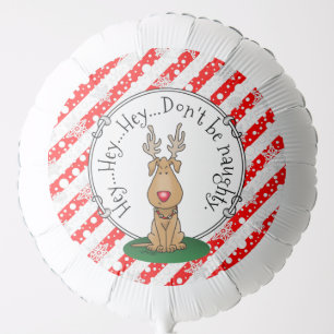 Funny Jingle This Red Nose Reindeer Dog Cute Balloon