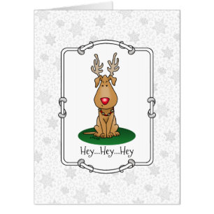 Funny Jingle This Red Nose Reindeer Dog Cute Card