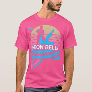 Funny Jiu Jitsu Bjj Retro Neon Belly T-Shirt