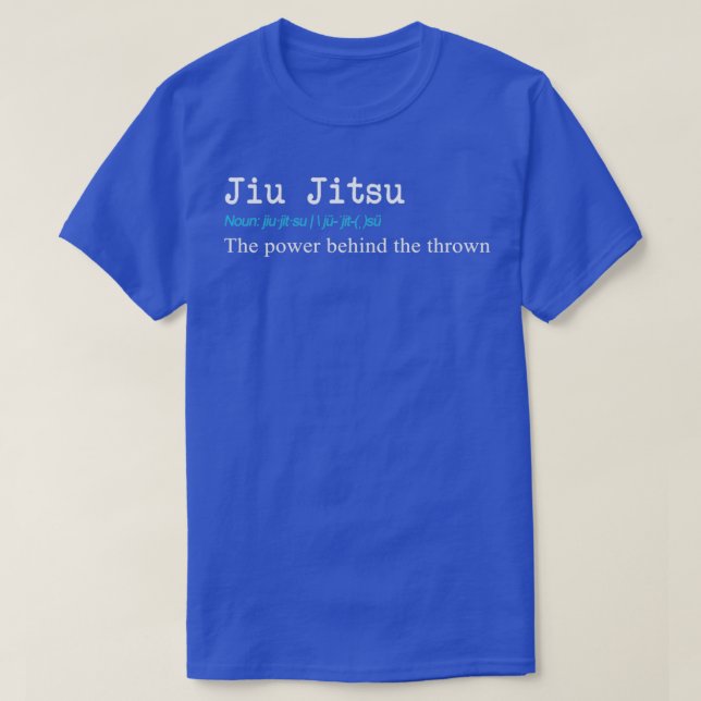 Funny Jiu Jitsu Definition Gift Design T-Shirt (Design Front)