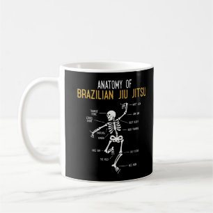 Funny Jiu Jitsu Fighter Anatomy BJJ Training Humor Coffee Mug