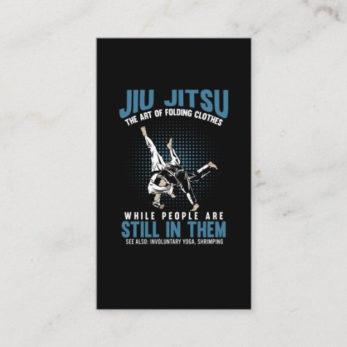 Funny Jiu Jitsu Fighters BJJ Training Humor Business Card
