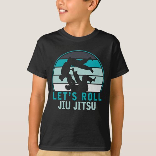 Funny Jiu Jitsu Roll Fighters BJJ Training Humor T_Shirt