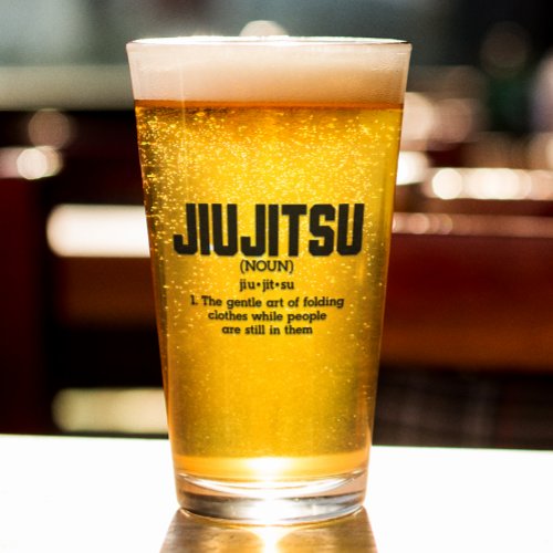 Funny Jiu Jitsu Saying Glass