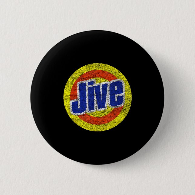Funny Jive Retro Logo For Loud Mouths  Button (Front)