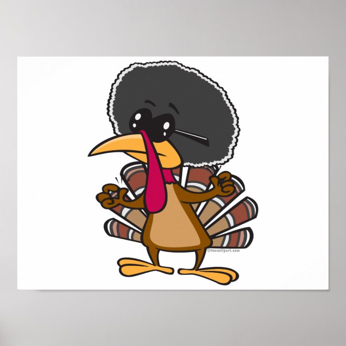 funny jive turkey cartoon poster