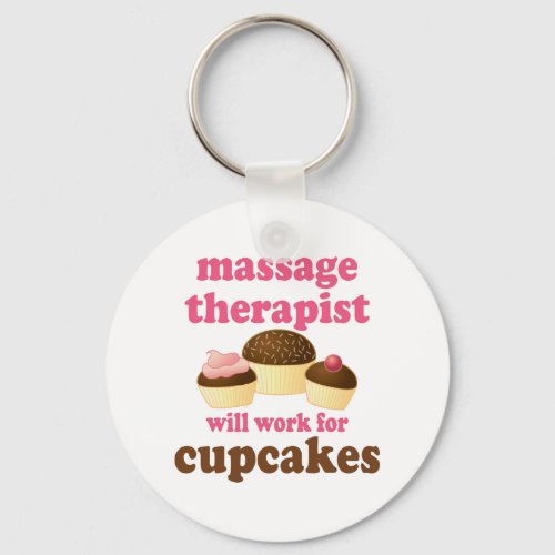 Funny Job Chocolate Massage Therapist Keychain