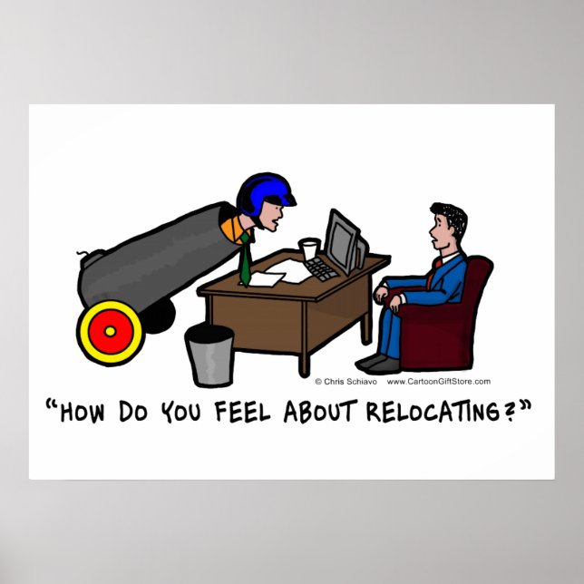 Funny Job Interview Poster (Front)