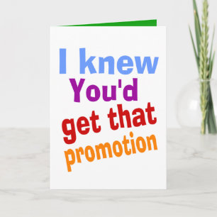 funny job promotion card