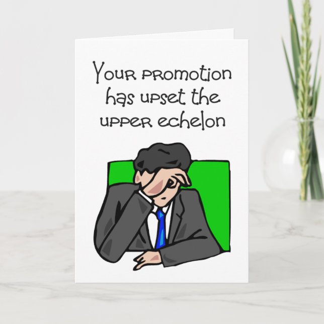 funny job promotion congratulations card (Front)