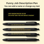Funny Job Title - Chief Procrastination Officer Pen<br><div class="desc">Add the Name or Initials,  Change any of the text - Change to your own details. See my store for lots more great Pens</div>