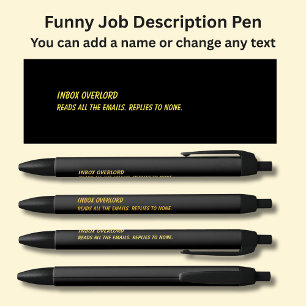Funny Job Title - Inbox Overlord Pen