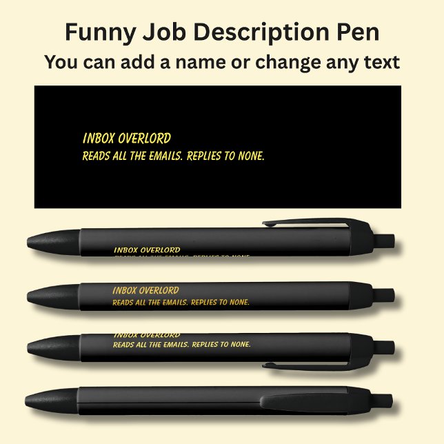 Funny Job Title - Inbox Overlord Pen (Creator Uploaded)