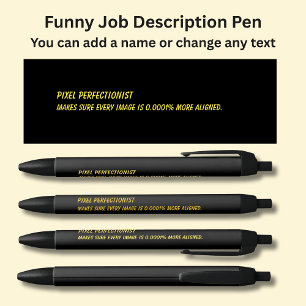 Funny Job Title - Pixel Perfectionist Pen