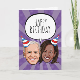 Funny Joe and Kamala Birthday Card