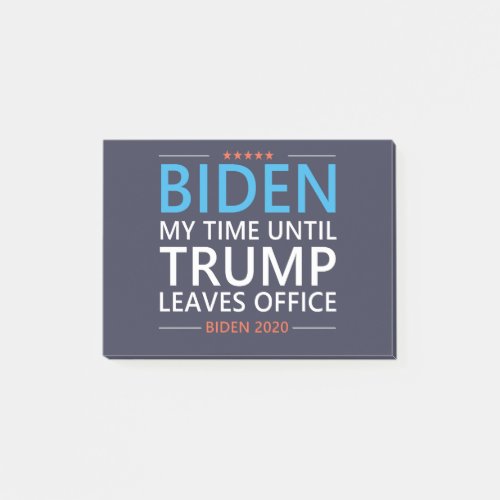 Funny Joe Biden 2020 Anti Trump Quote Saying Post_it Notes