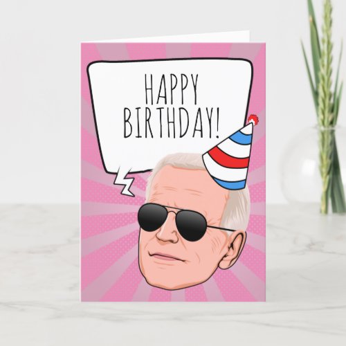 Funny Joe Biden Birthday Card