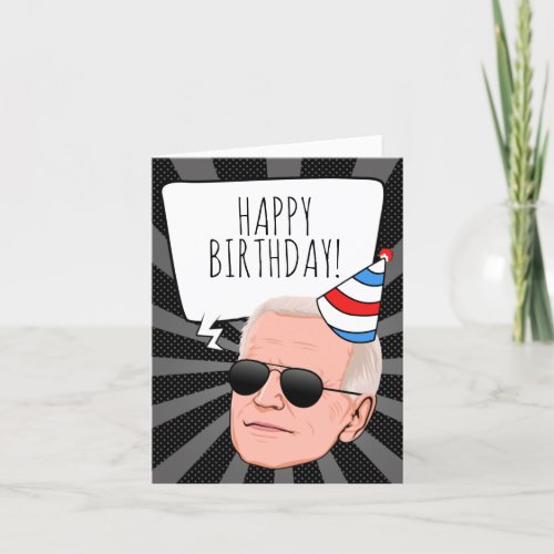 Funny Joe Biden Birthday Card