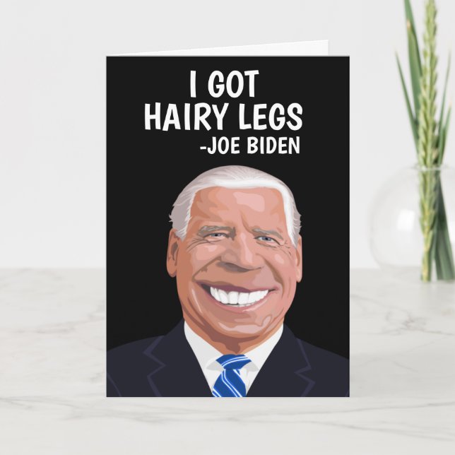 FUNNY JOE BIDEN BIRTHDAY GREETING CARD (Front)