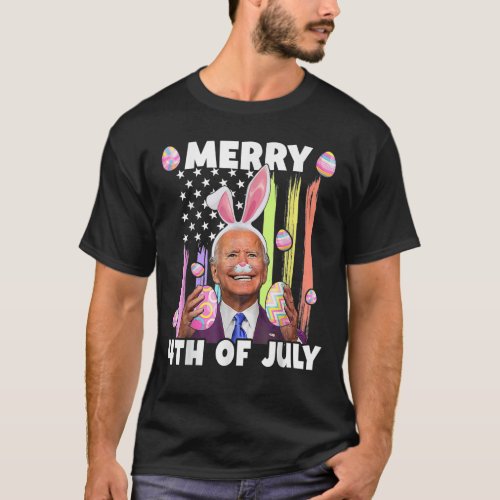 Funny Joe Biden Confused Happy 4th Of Easter Day  T_Shirt