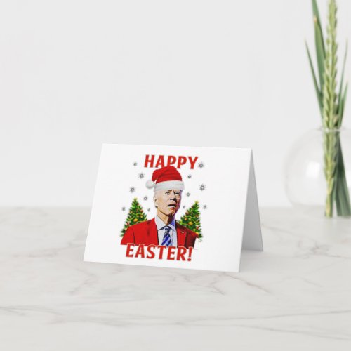 Funny Joe Biden confused Happy Easter Card