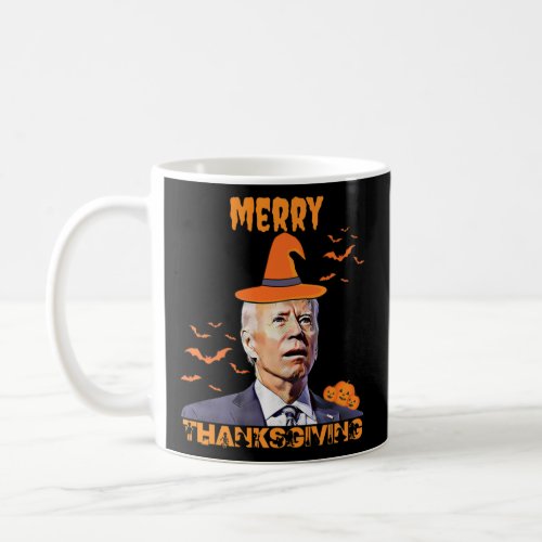 Funny Joe Biden Confused Merry Thanksgiving   Coffee Mug