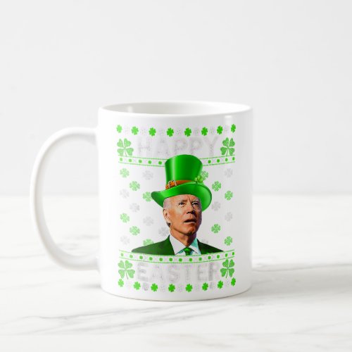 Funny Joe Biden Easter Confused St Patricks Day  Coffee Mug