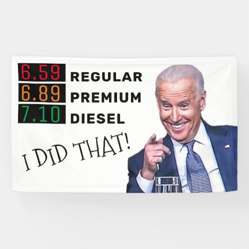 Funny Joe Biden Gas Prices FJB MAGA Pro_Trump  Banner