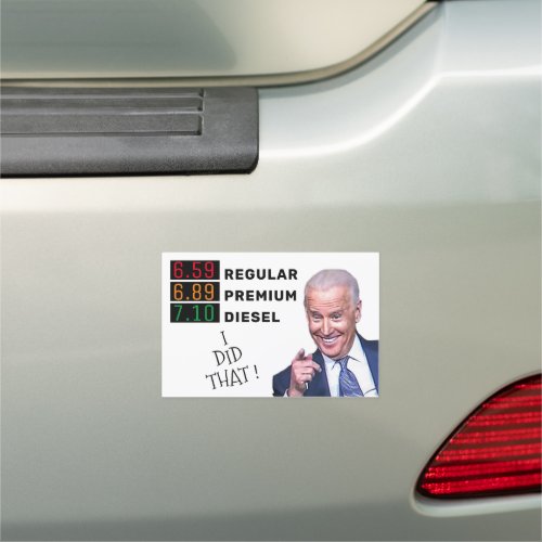 Funny Joe Biden Gas Prices FJB MAGA Pro_Trump  Car Magnet