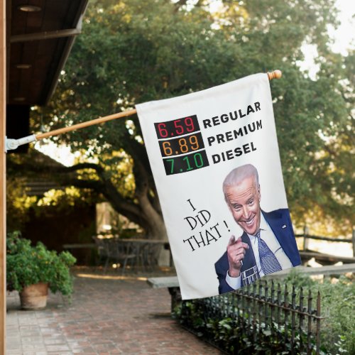 Funny Joe Biden Gas Prices FJB MAGA Pro_Trump  House Flag
