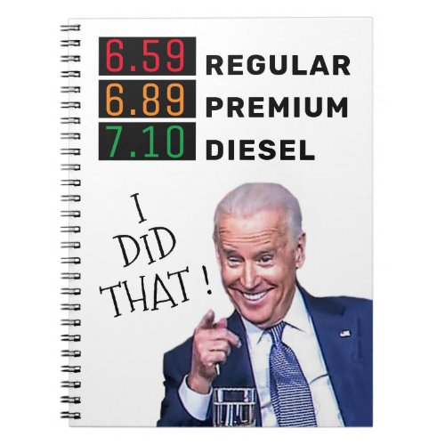 Funny Joe Biden Gas Prices FJB MAGA Pro_Trump  Key Notebook