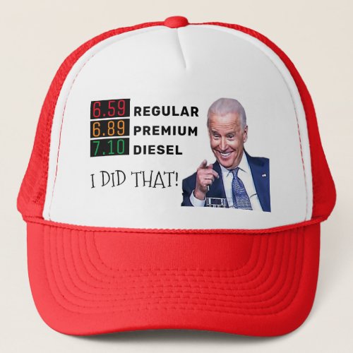 Funny Joe Biden Gas Prices FJB MAGA Pro_Trump  Key Trucker Hat