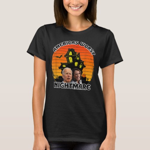 Funny Joe Biden Halloween Kamala Harris Americas N T_Shirt
