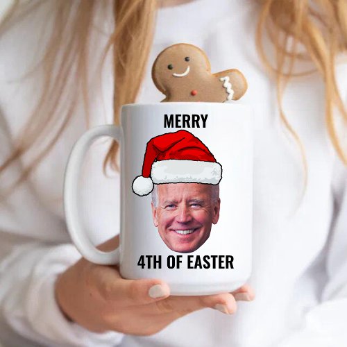 Funny Joe Biden Happy 4th Of Easter Christmas Coffee Mug