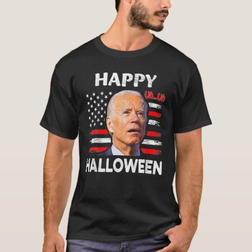 Funny Joe Biden Happy 4Th Of Halloween Confused 4T T_Shirt