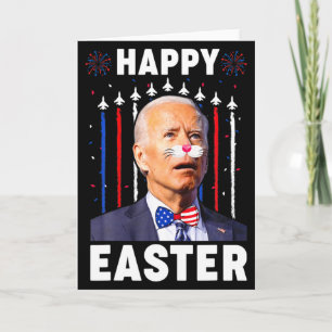 Funny Joe Biden Happy 4th Of July Confused Easter  Card