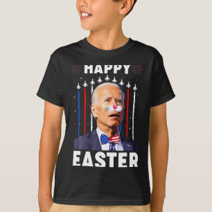 Funny Joe Biden Happy 4th Of July Confused Easter T-Shirt