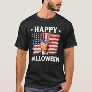 Funny Joe Biden Happy Halloween Biden Confused 4Th T-Shirt
