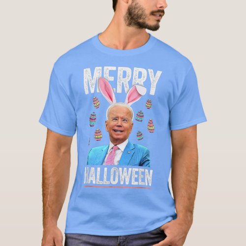 Funny Joe Biden Happy Halloween Confused Easter Da T_Shirt