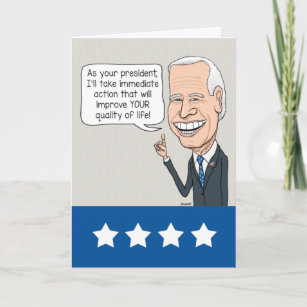 Funny Joe Biden Loves Old People Birthday Card