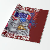 Joe Biden Confused Patriotic Merry Christmas Wrapping Paper