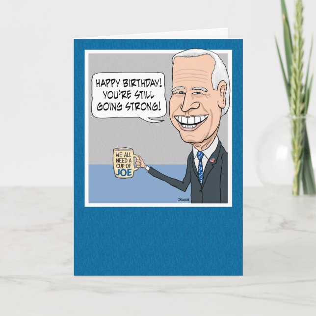 Funny Joe Biden No Malarkey Birthday Card (Front)