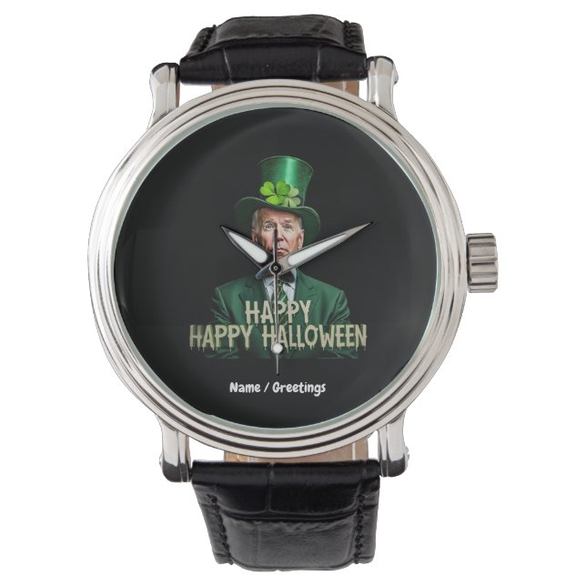 Funny Joe Biden St. Patrick’s Day Confused  Watch (Front)